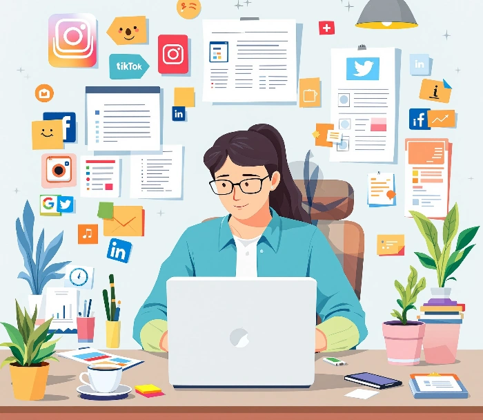 What does a social media copywriter do