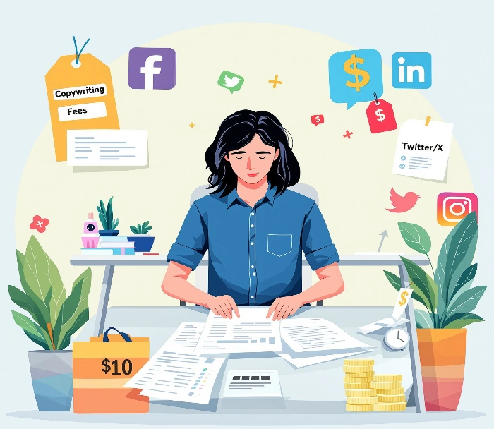 Social media copywriting rates