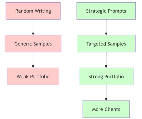 copywriting prompts for portfolio