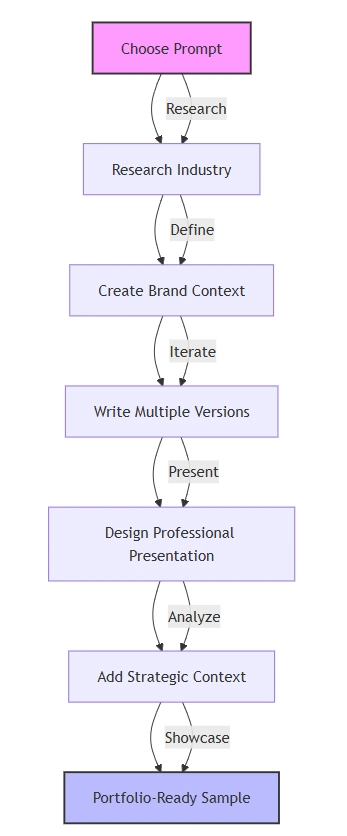 copywriting prompts for portfolio